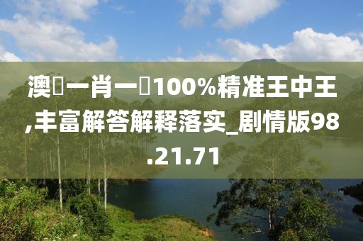 澳門一肖一碼100%精准王中王,丰富解答解释落实_剧情版98.21.71