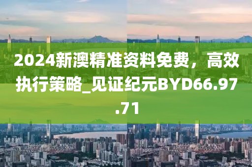2024新澳精准资料免费，高效执行策略_见证纪元BYD66.97.71