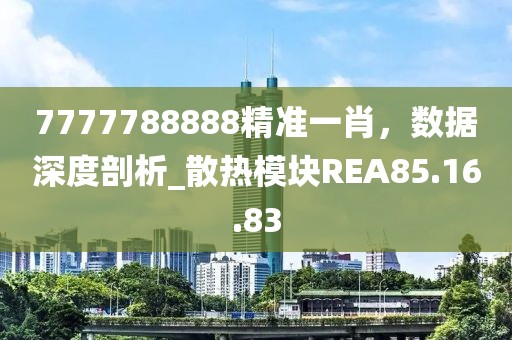 7777788888精准一肖，数据深度剖析_散热模块REA85.16.83
