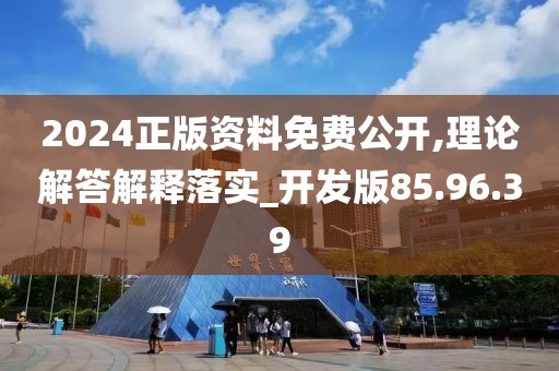 2024正版资料免费公开,理论解答解释落实_开发版85.96.39