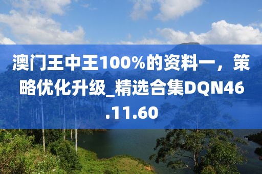 澳门王中王100%的资料一，策略优化升级_精选合集DQN46.11.60