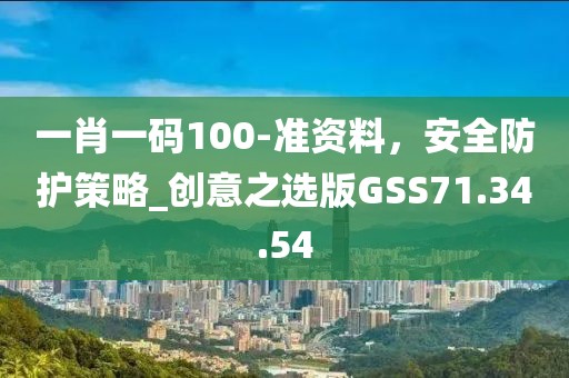一肖一码100-准资料，安全防护策略_创意之选版GSS71.34.54