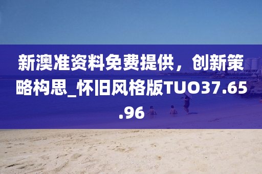 新澳准资料免费提供，创新策略构思_怀旧风格版TUO37.65.96