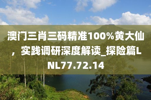 澳门三肖三码精准100%黄大仙，实践调研深度解读_探险篇LNL77.72.14
