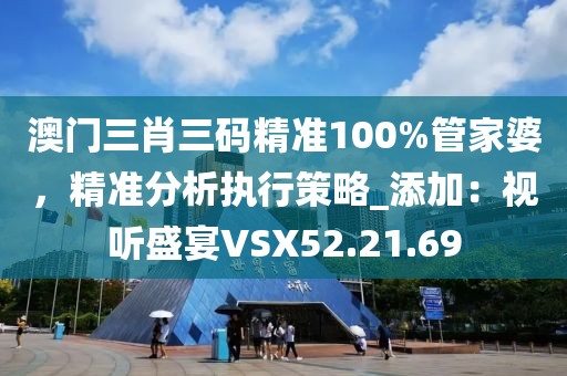 澳门三肖三码精准100%管家婆，精准分析执行策略_添加：视听盛宴VSX52.21.69