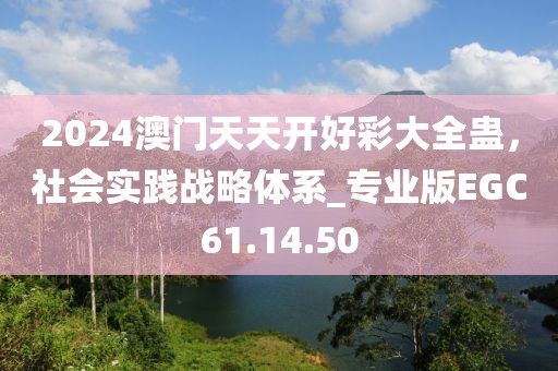 2024澳门天天开好彩大全蛊，社会实践战略体系_专业版EGC61.14.50