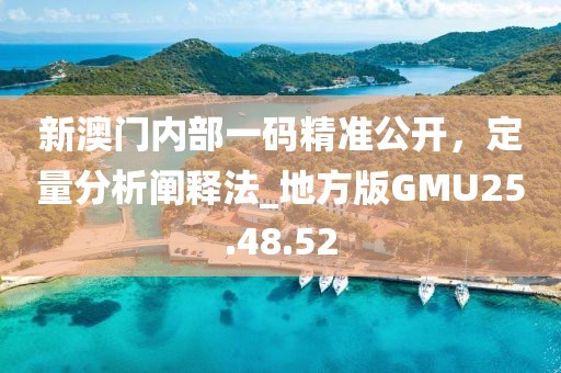 新澳门内部一码精准公开，定量分析阐释法_地方版GMU25.48.52