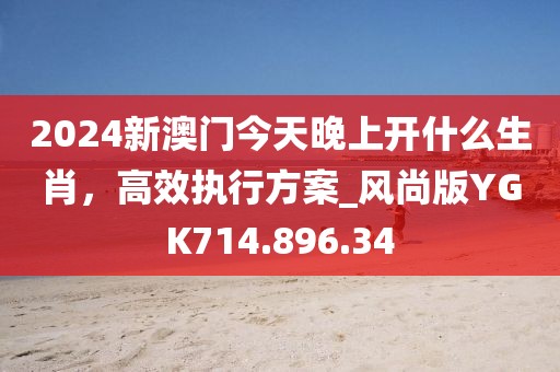 2024新澳门今天晚上开什么生肖，高效执行方案_风尚版YGK714.896.34