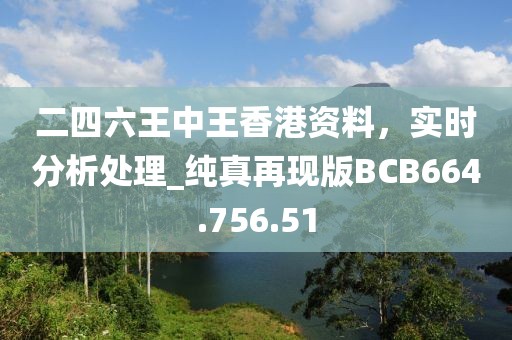 二四六王中王香港资料，实时分析处理_纯真再现版BCB664.756.51