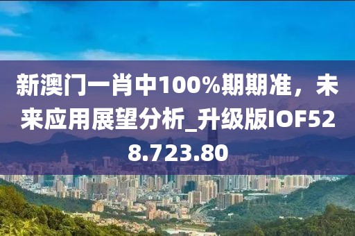 新澳门一肖中100%期期准，未来应用展望分析_升级版IOF528.723.80