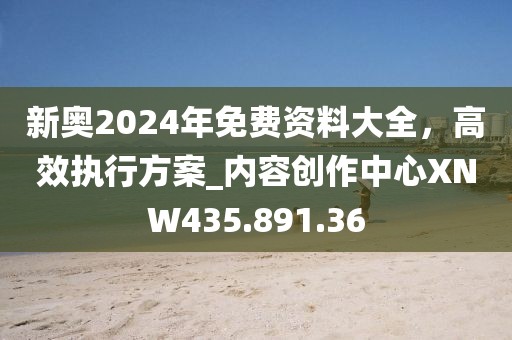 新奥2024年免费资料大全，高效执行方案_内容创作中心XNW435.891.36