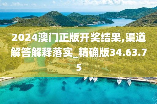 2024澳门正版开奖结果,渠道解答解释落实_精确版34.63.75