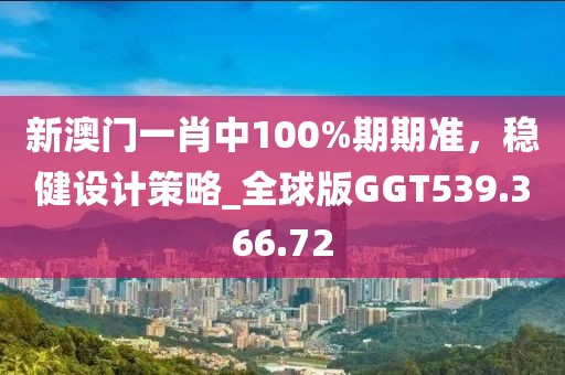 新澳门一肖中100%期期准，稳健设计策略_全球版GGT539.366.72