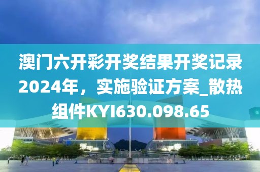 澳门六开彩开奖结果开奖记录2024年，实施验证方案_散热组件KYI630.098.65