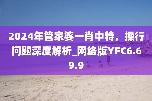 2024年管家婆一肖中特，操行问题深度解析_网络版YFC6.69.9
