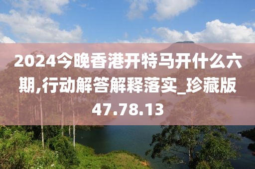 2024今晚香港开特马开什么六期,行动解答解释落实_珍藏版47.78.13