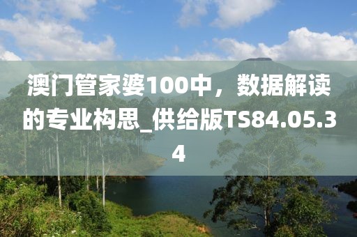 澳门管家婆100中，数据解读的专业构思_供给版TS84.05.34