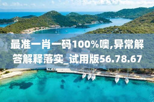 最准一肖一码100%噢,异常解答解释落实_试用版56.78.67