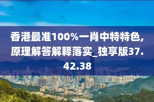 香港最准100%一肖中特特色,原理解答解释落实_独享版37.42.38