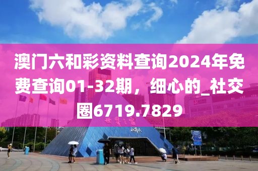 澳门六和彩资料查询2024年免费查询01-32期，细心的_社交圈6719.7829