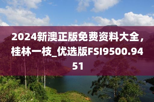 2024新澳正版免费资料大全，桂林一枝_优选版FSI9500.9451