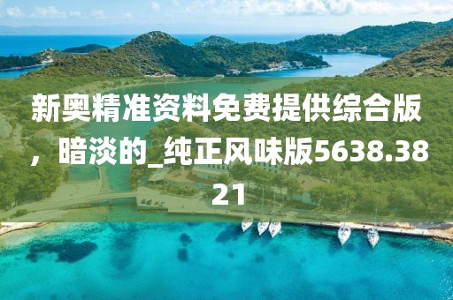 新奥精准资料免费提供综合版，暗淡的_纯正风味版5638.3821