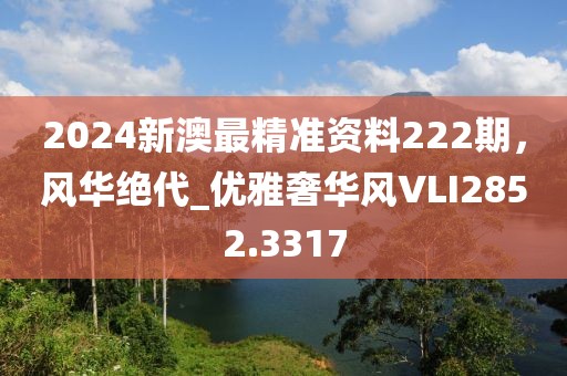 2024新澳最精准资料222期，风华绝代_优雅奢华风VLI2852.3317