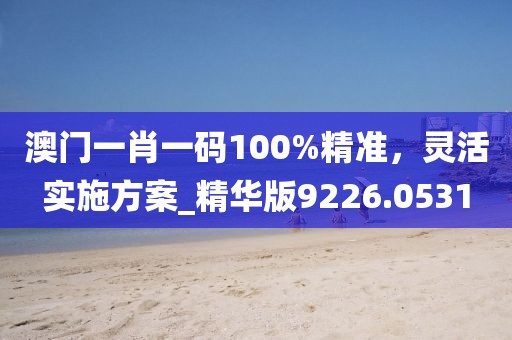 澳门一肖一码100%精准，灵活实施方案_精华版9226.0531