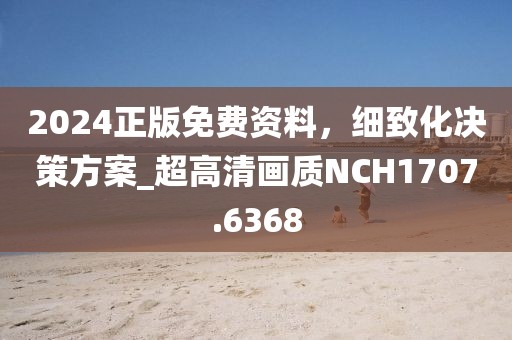 2024正版免费资料，细致化决策方案_超高清画质NCH1707.6368