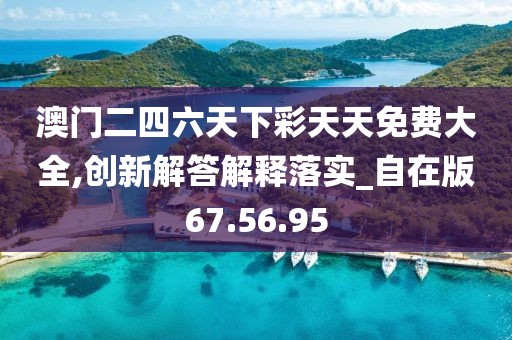 澳门二四六天下彩天天免费大全,创新解答解释落实_自在版67.56.95