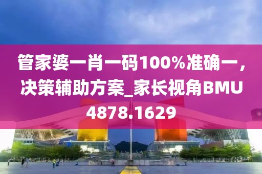 管家婆一肖一码100%准确一，决策辅助方案_家长视角BMU4878.1629