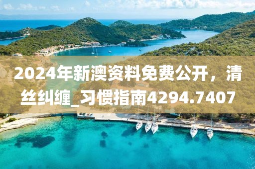 2024年新澳资料免费公开，清丝纠缠_习惯指南4294.7407