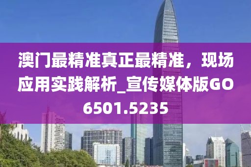 澳门最精准真正最精准，现场应用实践解析_宣传媒体版GO6501.5235