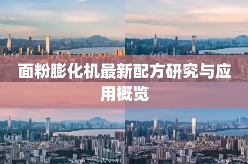 面粉膨化机最新配方研究与应用概览
