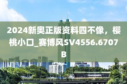 2024新奥正版资料四不像，樱桃小口_赛博风SV4556.6707B