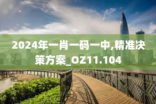 2024年一肖一码一中,精准决策方案_OZ11.104