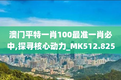 澳门平特一肖100最准一肖必中,探寻核心动力_MK512.825