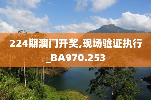224期澳门开奖,现场验证执行_BA970.253
