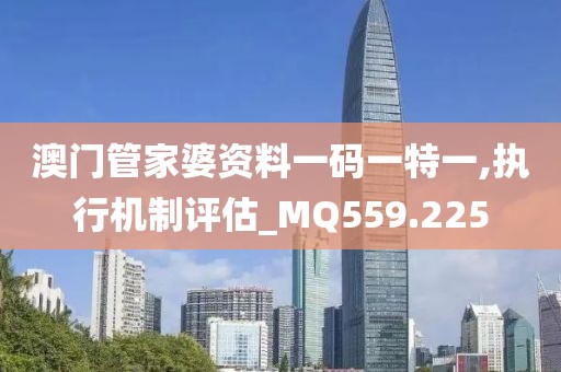 澳门管家婆资料一码一特一,执行机制评估_MQ559.225