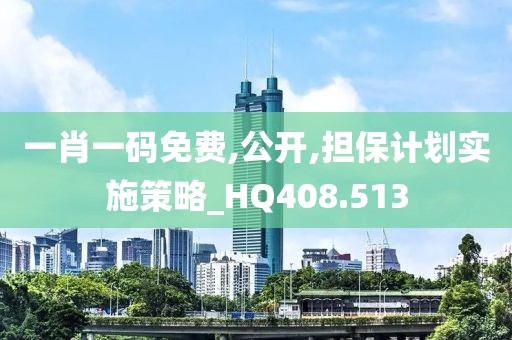 一肖一码免费,公开,担保计划实施策略_HQ408.513
