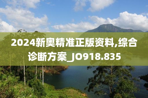 2024新奥精准正版资料,综合诊断方案_JO918.835