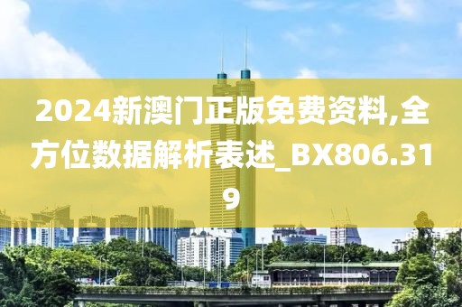 2024新澳门正版免费资料,全方位数据解析表述_BX806.319
