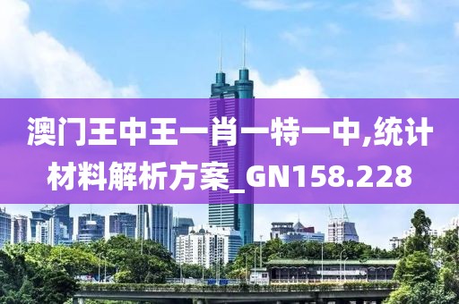 澳门王中王一肖一特一中,统计材料解析方案_GN158.228