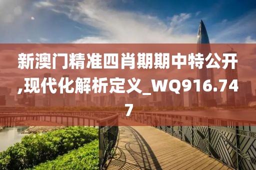 新澳门精准四肖期期中特公开,现代化解析定义_WQ916.747