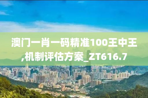 澳门一肖一码精准100王中王,机制评估方案_ZT616.7