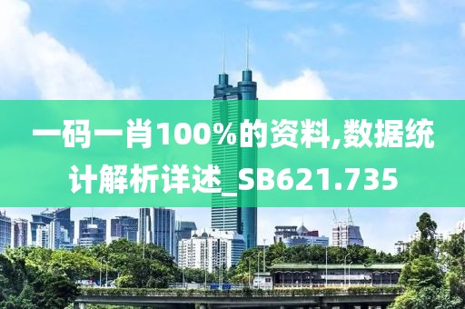 一码一肖100%的资料,数据统计解析详述_SB621.735