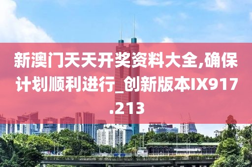 新澳门天天开奖资料大全,确保计划顺利进行_创新版本IX917.213