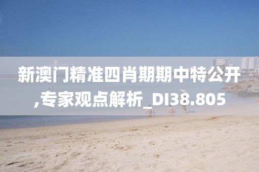 新澳门精准四肖期期中特公开,专家观点解析_DI38.805