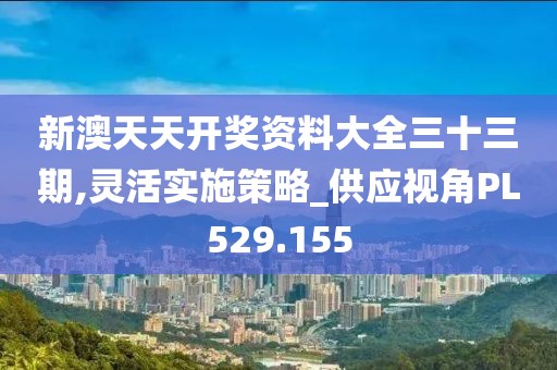 新澳天天开奖资料大全三十三期,灵活实施策略_供应视角PL529.155