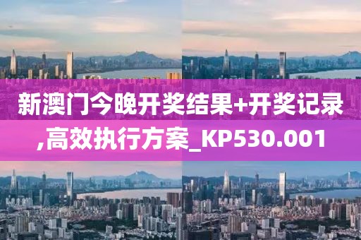 新澳门今晚开奖结果+开奖记录,高效执行方案_KP530.001